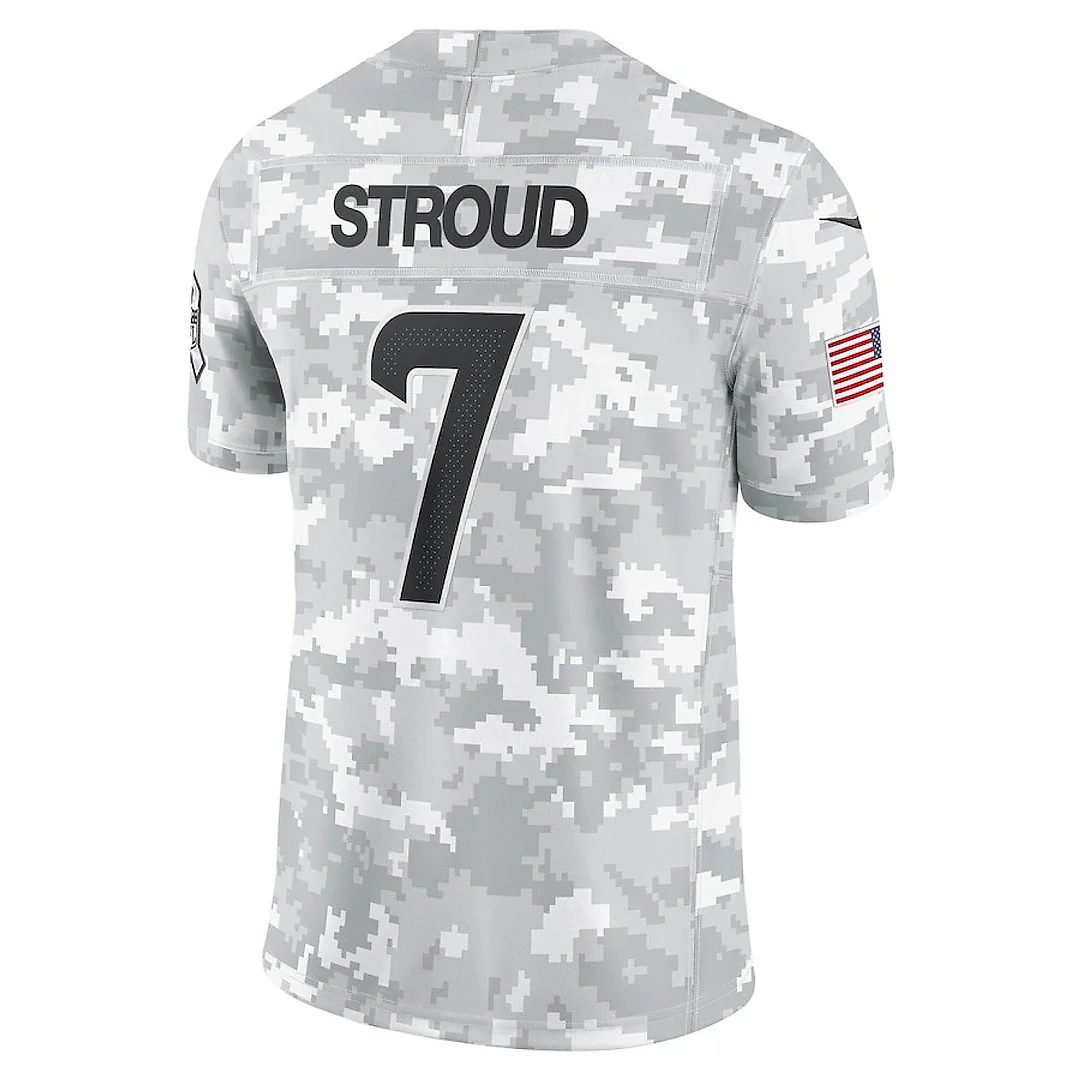 Zennovawear C.J. Stroud 7 Houston Texans 2024 Salute to Service Limited Men Jersey - Arctic Camo