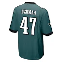 Zennovawear C.J. Uzomah 47 Philadelphia Eagles Super Bowl LIX Champions Patch 'New Orleans - The Ultimate Showdown' EMBROIDERED Game Men Jersey...