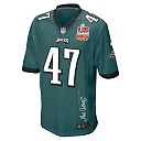 Zennovawear C.J. Uzomah 47 Philadelphia Eagles Super Bowl LIX Champions Patch 'New Orleans - Where Legends Are Made' EMBROIDERED Game Men Jersey...