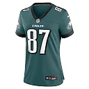 Zennovawear C.J. Uzomah 87 Philadelphia Eagles Women Team Game Jersey - Midnight Green