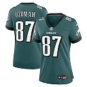 Zennovawear C.J. Uzomah 87 Philadelphia Eagles Women Team Game Jersey - Midnight Green