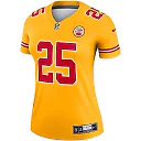 Zennovawear Clyde Edwards-Helaire 25 Kansas City Chiefs Women Inverted Legend Jersey - Gold