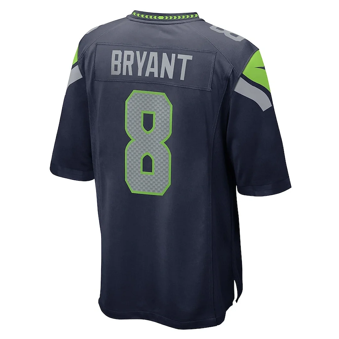 Zennovawear Coby Bryant 8 Seattle Seahawks Game Men Jersey - College Navy