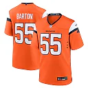 Zennovawear Cody Barton 55 Denver Broncos Game Men Jersey - Orange