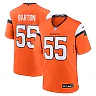 Zennovawear Cody Barton 55 Denver Broncos Game Men Jersey - Orange