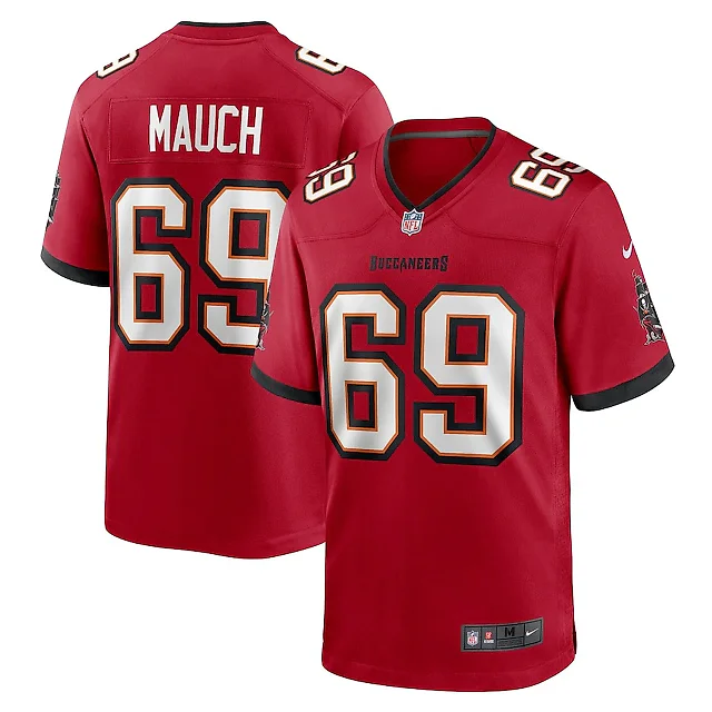 Zennovawear Cody Mauch 69 Tampa Bay Buccaneers Game Men Jersey - Red