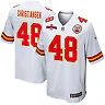 Zennovawear Cole Christiansen 48 Kansas City Chiefs AFC Champions Patch Game Men Jersey - White