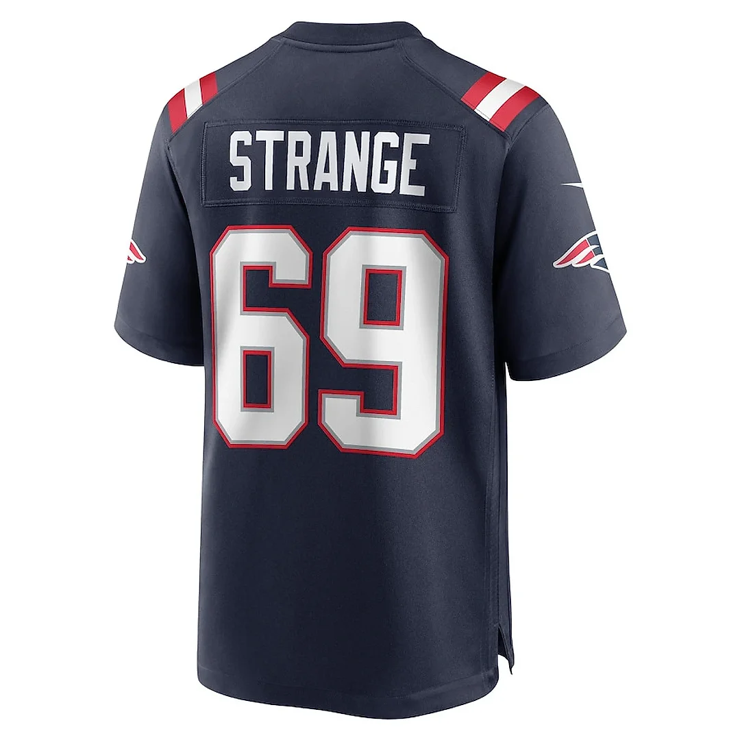 Zennovawear Cole Strange 69 New England Patriots Men Game Jersey - Navy