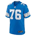 Zennovawear Connor Galvin 76 Detroit Lions Team Game Men Jersey - Blue