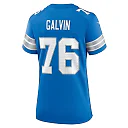 Zennovawear Connor Galvin 76 Detroit Lions Women's Team Game Jersey - Blue