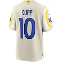 Zennovawear Cooper Kupp 10 Los Angeles Rams Men Game Jersey - Bone