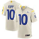 Zennovawear Cooper Kupp 10 Los Angeles Rams Men Game Jersey - Bone