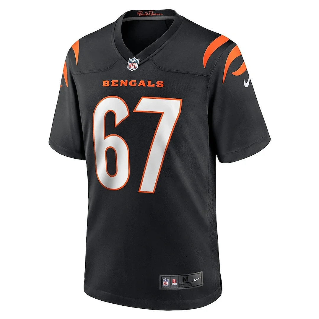 Zennovawear Cordell Volson 67 Cincinnati Bengals Team Game Men Jersey - Black
