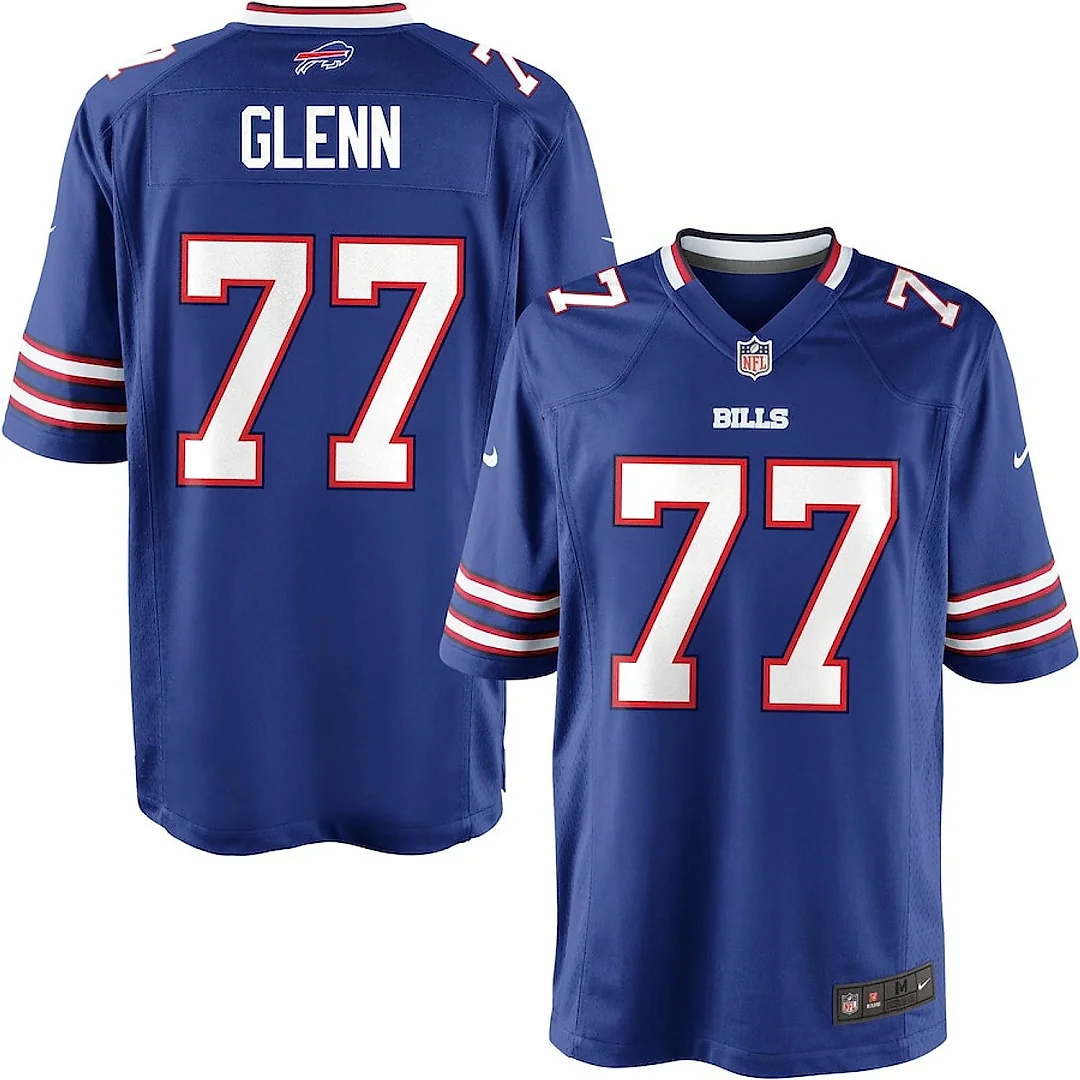 Zennovawear Cordy Glenn 77 Buffalo Bills YOUTH Team Color Game Jersey