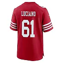 Zennovawear Corey Luciano 61 San Francisco 49ers NFC Champions Patch Game Men Jersey - Scarlet