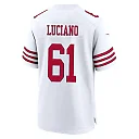 Zennovawear Corey Luciano 61 San Francisco 49ers NFC Champions Patch Game Men Jersey - White