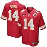 Zennovawear Cornell Powell 14 Kansas City Chiefs AFC Champions Patch Game Men Jersey - Red