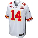 Zennovawear Cornell Powell 14 Kansas City Chiefs AFC Champions Patch Game Men Jersey - White
