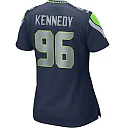Zennovawear Cortez Kennedy 96 Seattle Seahawks Women Game Retired Jersey - College Navy