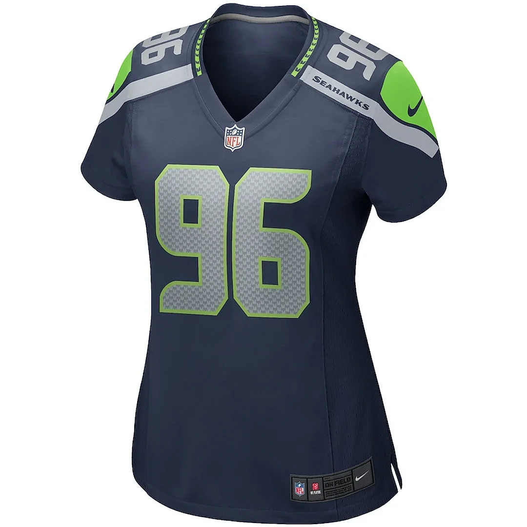 Zennovawear Cortez Kennedy 96 Seattle Seahawks Women Game Retired Jersey - College Navy