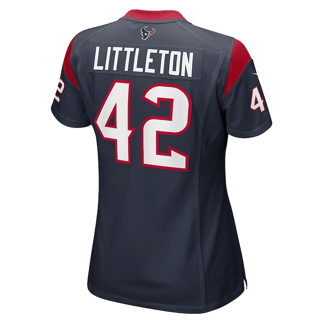 Zennovawear Cory Littleton 42 Houston Texans Women Team Color Jersey - Navy
