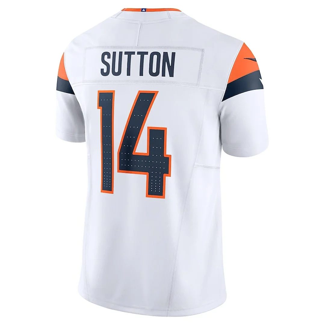 Zennovawear Courtland Sutton 14 Denver Broncos Vapor F.U.S.E. Limited Men Jersey - White