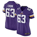 Zennovawear Coy Cronk 63 Minnesota Vikings Team Game Women Jersey - Purple