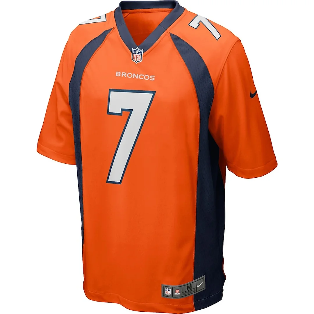 Zennovawear Craig Morton 7 Denver Broncos Men Game Retired Jersey - Orange