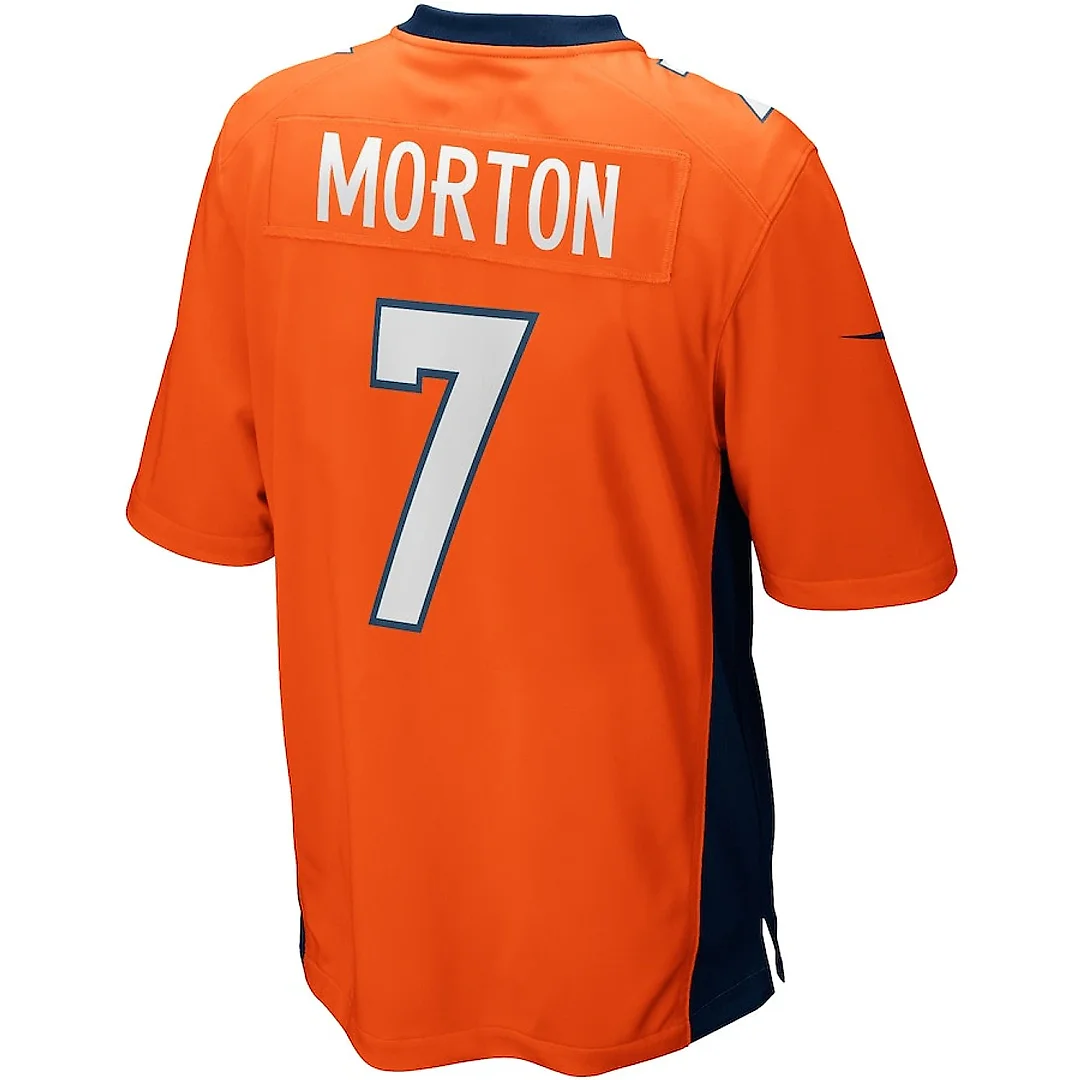 Zennovawear Craig Morton 7 Denver Broncos Men Game Retired Jersey - Orange