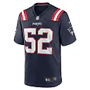 Zennovawear Curtis Jacobs 52 New England Patriots Team Game Men Jersey - Navy