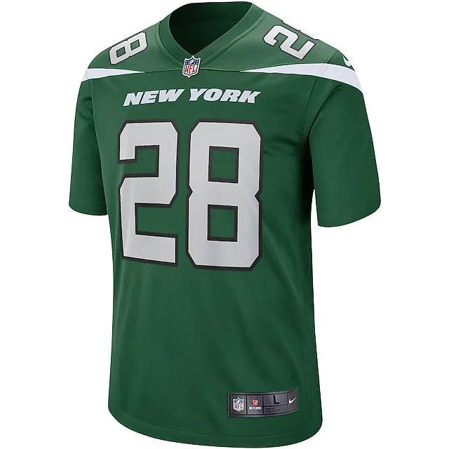 Zennovawear Curtis Martin 28 New York Jets Men Game Retired Jersey - Gotham Green