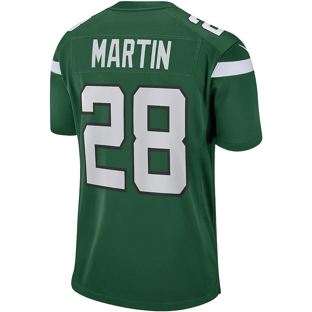 Zennovawear Curtis Martin 28 New York Jets Men Game Retired Jersey - Gotham Green