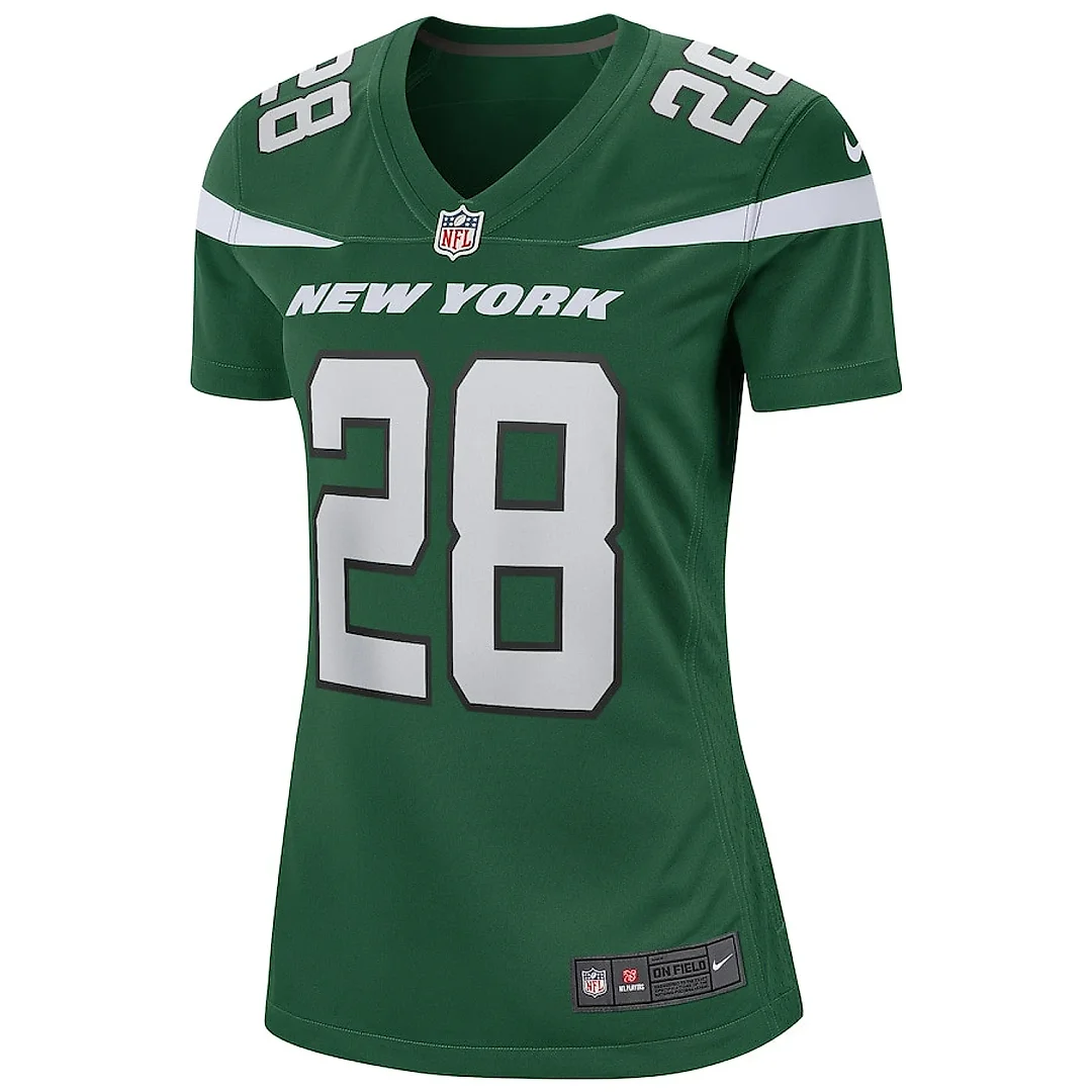 Zennovawear Curtis Martin 28 New York Jets Women Game Retired Jersey - Gotham Green