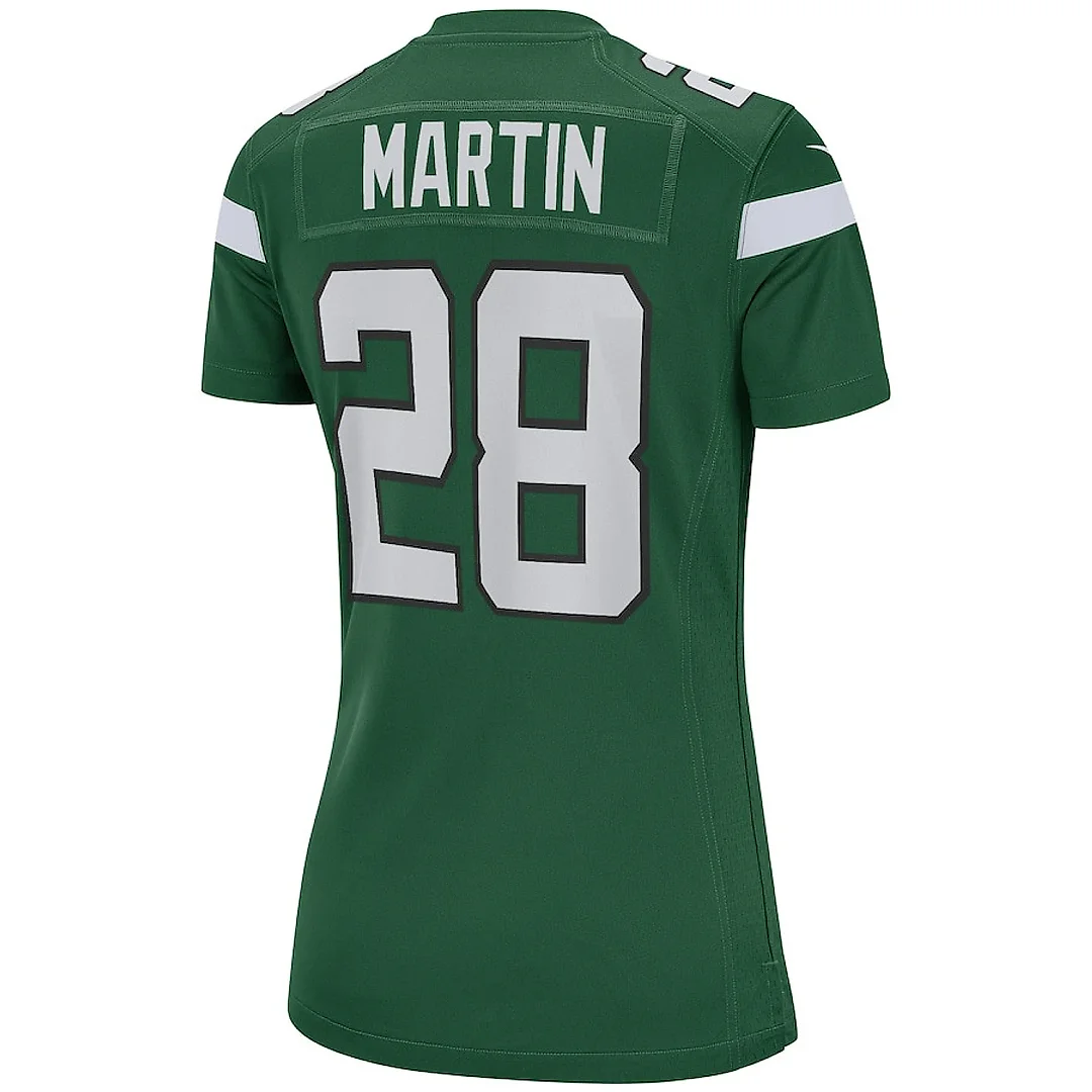 Zennovawear Curtis Martin 28 New York Jets Women Game Retired Jersey - Gotham Green