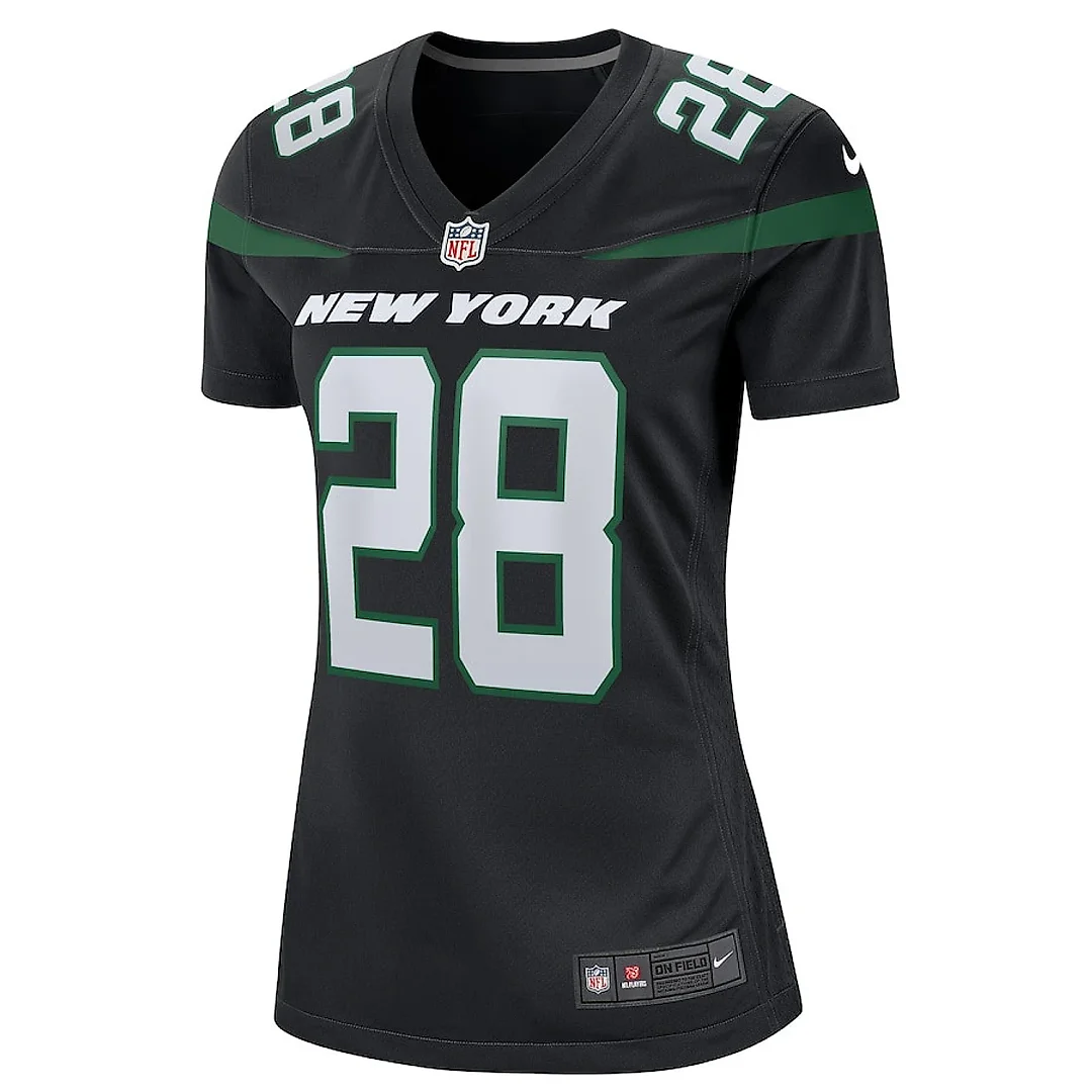 Zennovawear Curtis Martin 28 New York Jets Women Retired Jersey - Black
