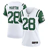 Zennovawear Curtis Martin 28 New York Jets Women's Classic Alternate Retired Player Game Jersey - White