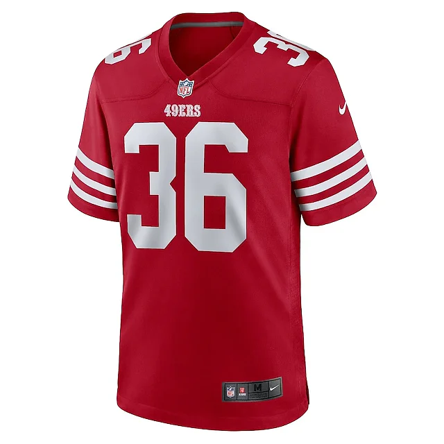 Zennovawear Curtis Robinson 36 San Francisco 49ers Game Men Jersey - Scarlet