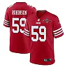 Zennovawear Curtis Robinson 59 San Francisco 49ers NFC Champions Patch Game Men Jersey - Scarlet
