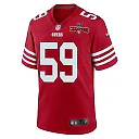 Zennovawear Curtis Robinson 59 San Francisco 49ers NFC Champions Patch Game Men Jersey - Scarlet