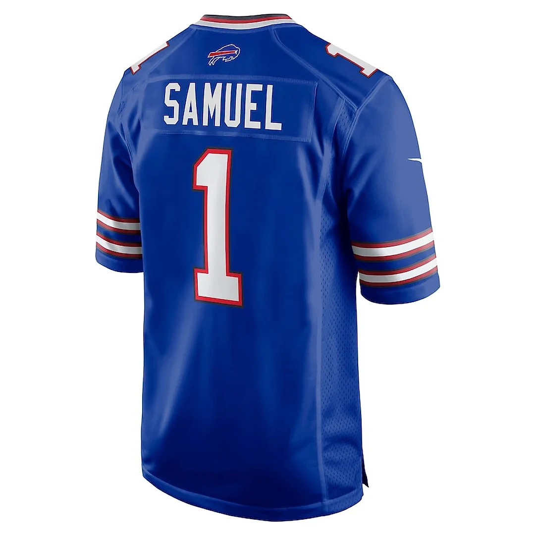 Zennovawear Curtis Samuel 1 Buffalo Bills Game Men Jersey - Royal