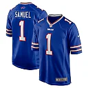 Zennovawear Curtis Samuel 1 Buffalo Bills Game Men Jersey - Royal