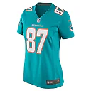 Zennovawear DaeSean Hamilton 87 Miami Dolphins Women Home Game Jersey - Aqua