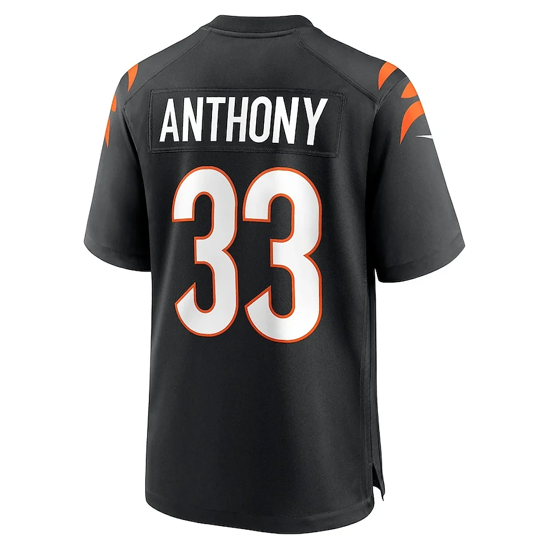 Zennovawear Daijahn Anthony 33 Cincinnati Bengals Game Men Jersey - Black