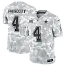 Zennovawear Dak Prescott 4 Dallas Cowboys 2024 Salute to Service Limited Men Jersey - Arctic Camo
