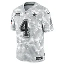 Zennovawear Dak Prescott 4 Dallas Cowboys 2024 Salute to Service Limited Men Jersey - Arctic Camo