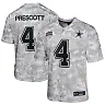 Zennovawear Dak Prescott 4 Dallas Cowboys 2024 Salute to Service Game YOUTH Jersey - Arctic Camo