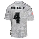 Zennovawear Dak Prescott 4 Dallas Cowboys 2024 Salute to Service Game YOUTH Jersey - Arctic Camo