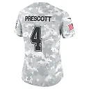 Zennovawear Dak Prescott 4 Dallas Cowboys Women's 2024 Salute to Service Limited Jersey - Arctic Camo