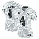 Zennovawear Dak Prescott 4 Dallas Cowboys Women's 2024 Salute to Service Limited Jersey - Arctic Camo