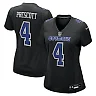 Zennovawear Dak Prescott 4 Dallas Cowboys Women's Fashion Game Jersey - Carbon Black